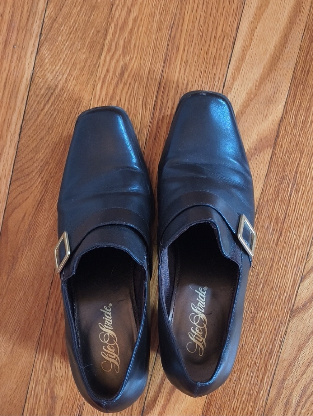 Life Stride Women's Brown Monk Strap Oxfords